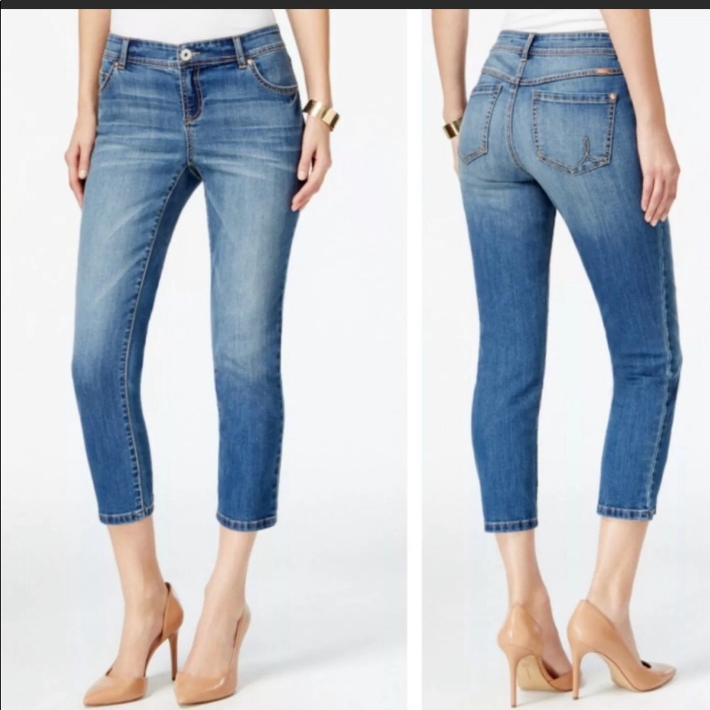INC skinny leg curvy fit cropped jeans 4p NWT